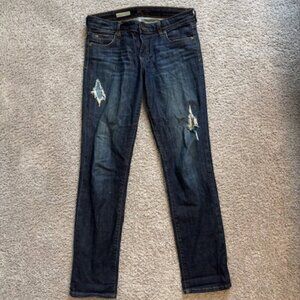 KUT Catherine Low Rise Boyfriend Distressed Jeans - size 4